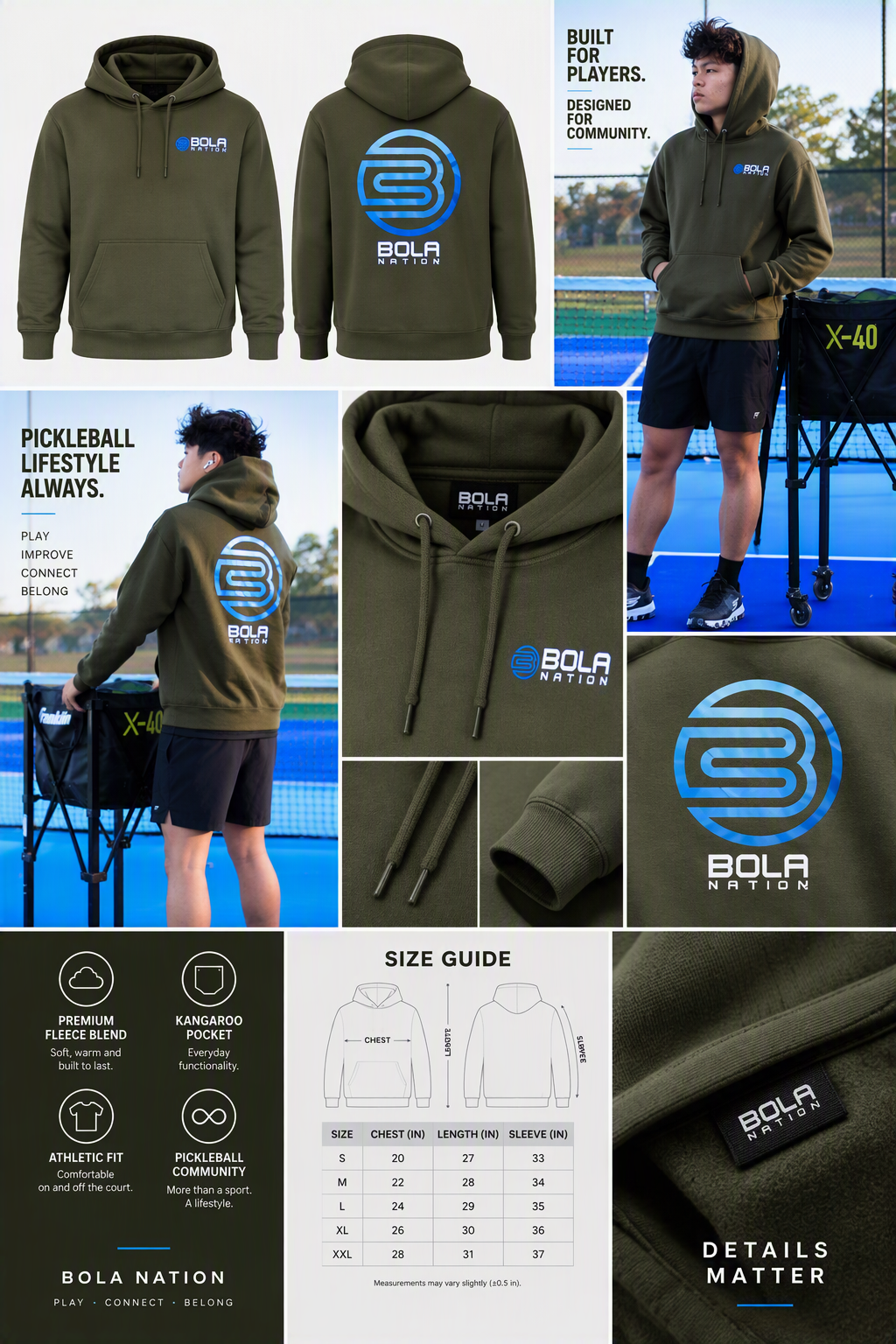 BOLA Nation Hooded Sweatshirt