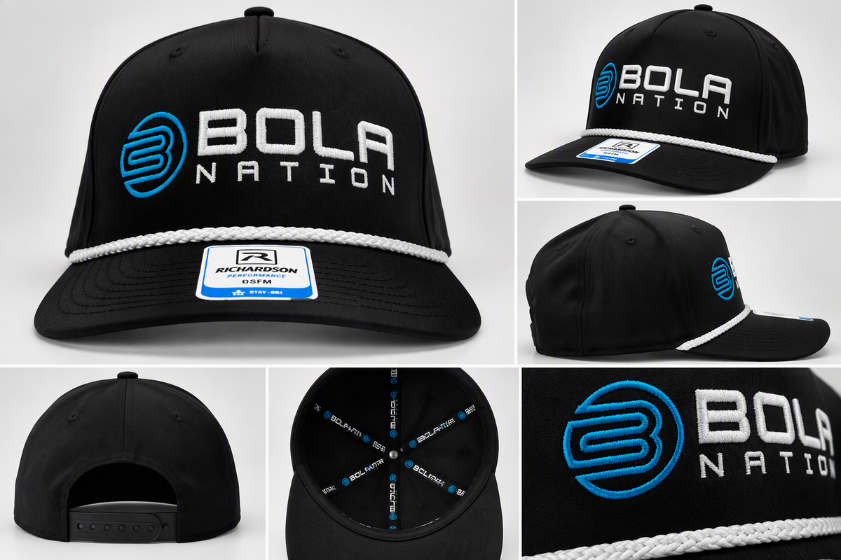 BOLA Nation Performance Rope Hat – Black