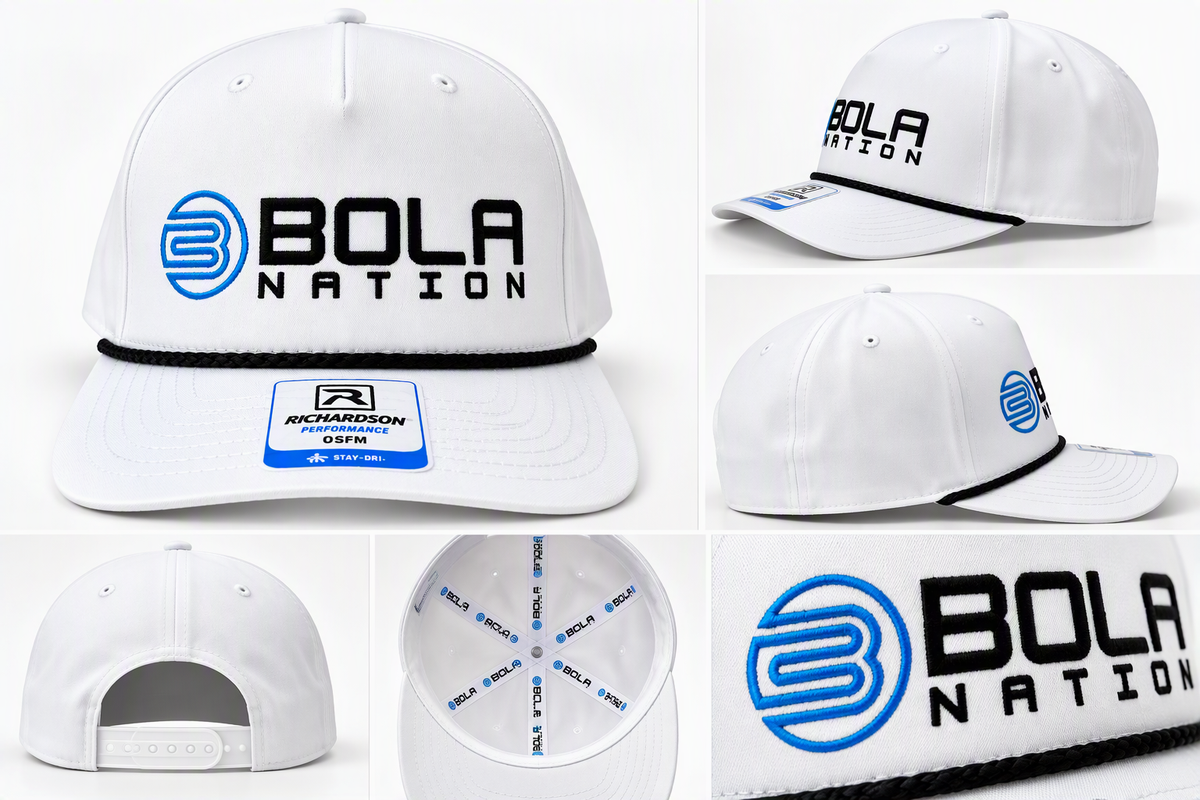 BOLA Nation Performance Rope Hat – White